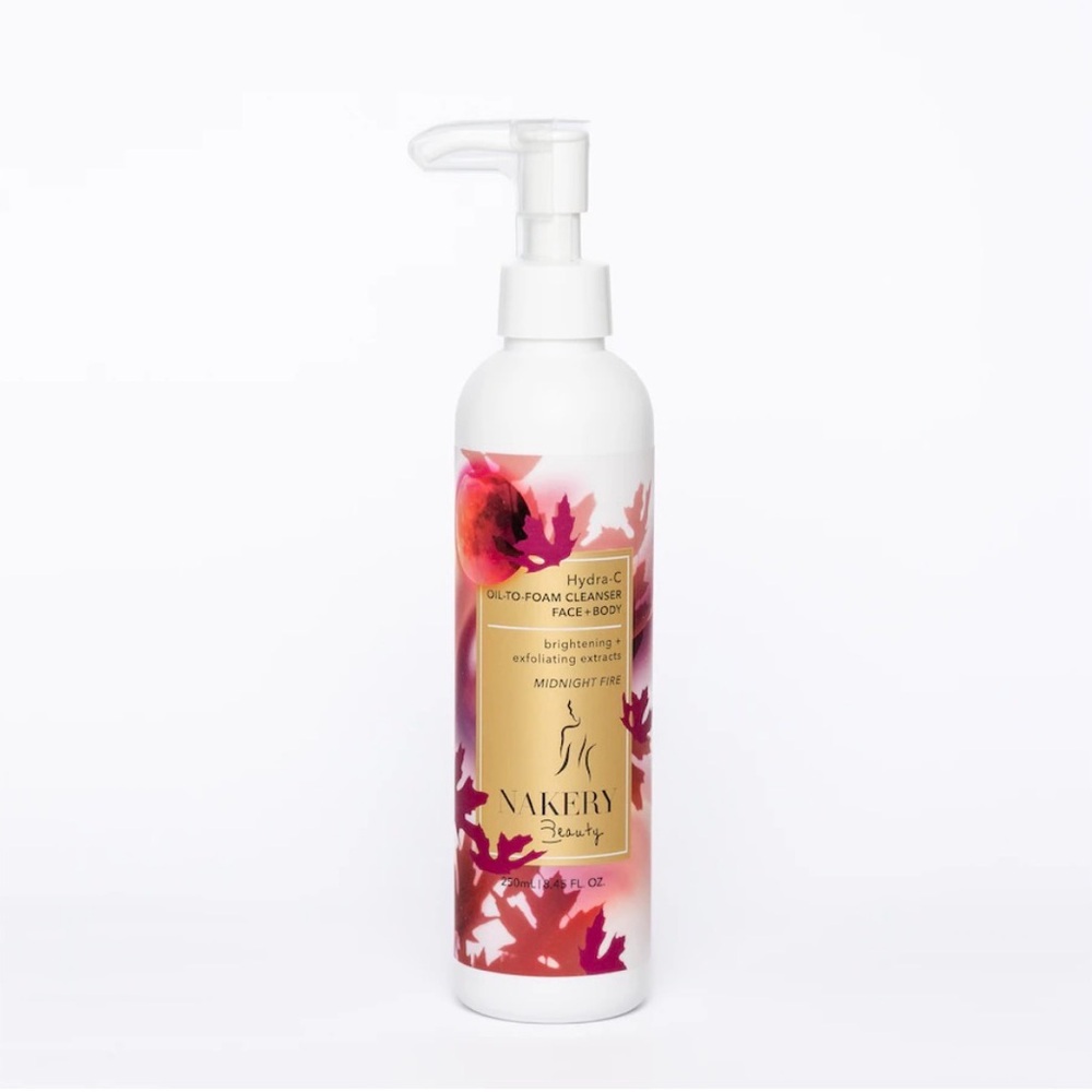 Nakery Hydra-C Oil-to-Foam Cleanser For Face + Body 8.45 fl. oz.